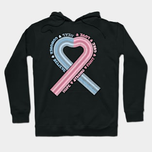 Infant Loss Awareness Pink and Blue Ribbon Hoodie